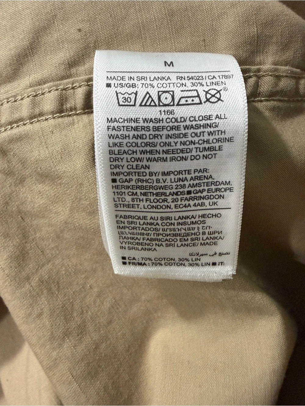Banana Republic light tan